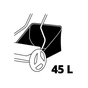 Газонокосарка Einhell GE-HM 18/38 Li - Solo, 18В, PXC, 38 см, 45 л, 14-38 мм, 10.5 кг (без АКБ і ЗП) (3414200) - уменьшенное изображение 10