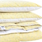 Ковдра MirSon Набір пуховий №2119 Bio-Beige Зима 70% пух 220х240 + подушки 50х70 2 шт м'які (2200003023626) - зменшене зображення 1
