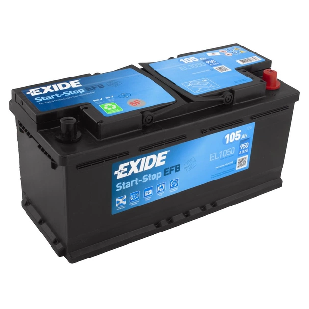 Аккумулятор автомобильный EXIDE START-STOP EFB 105A (EL1050) - изображение 1