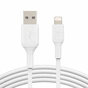 Дата кабель USB 2.0 AM to Lightning 2.0m PVC white Belkin (CAA001BT2MWH) - уменьшенное изображение 1