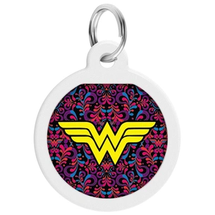 Адресник для тварин WAUDOG Smart ID з QR паспортом "Чудо-жінка 3", круг 25 мм (0625-1018ru-eng) зображення 1