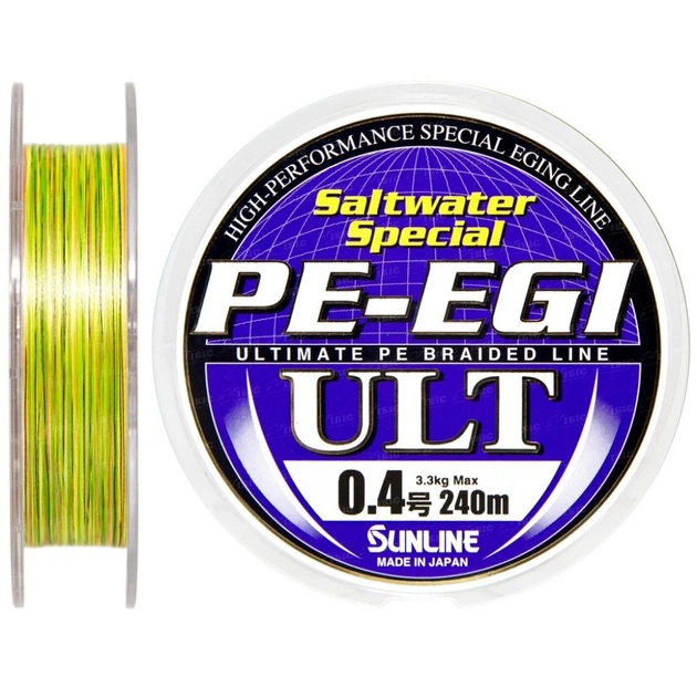 Шнур Sunline PE-EGI ULT 240m #0.4/0.104мм 3.3кг (1658.08.01) - изображение 1