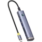 Концентратор Baseus USB-C 7-Port HDMI 4K60Hz + 2xUSB 3.0 + PD + SD/TF 3.0 + 3.5mm gray (B00052803811-02) - зменшене зображення 1