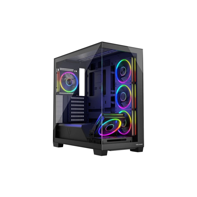 Корпус Modecom VOLCANO STELLAR ARGB MIDI 5x120mm fans BLACK (AT-STELLAR-5F-ARGB-10) - зображення 1