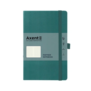 Книга записна Axent Partner лазурна, 125 х195 мм 96 аркушів клітинка (8201-63-A) зображення 1