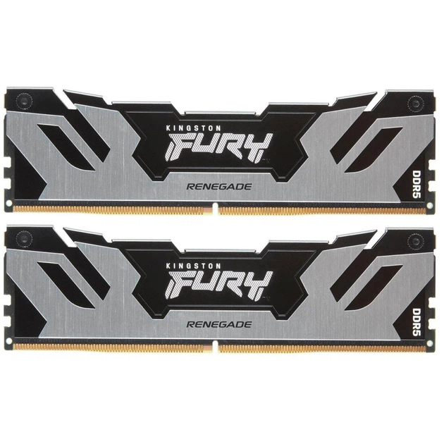Модуль пам'яті для комп'ютера DDR5 32GB (2x16GB) 6000 MHz FURY Renegade Silver Kingston Fury (ex.HyperX) (KF560C32RSK2-32) - изображение 1