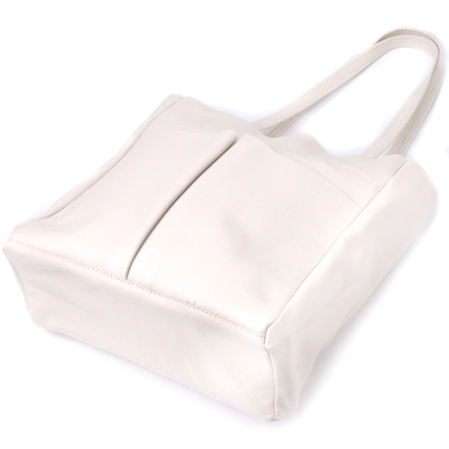 Сумка Shvigel Шопер з натуральної шкіри Бежева (22843) - зображення 5