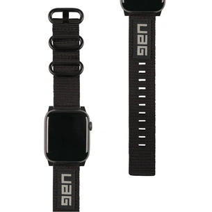 Ремінець до смарт-годинника UAG для Apple Watch 40/38 Nato Eco, Black (19149C434040) зображення 1