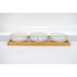 Соусниця Ardesto Midori, Набір 3шт, 160мл, порцеляна, бамбук (AR0924S) picture 1