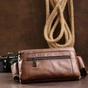 Сумка Vintage На пояс унісекс Коричнева (20457) - зменшене зображення 8
