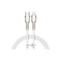 Дата кабель USB-C to Lightning 2.0m Cafule Metal PD 20W white Baseus (CATLJK-B02) - зменшене зображення 1