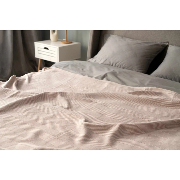 Плед Ardesto Summer 100% бавовна, бежевий 140х190 см (ART0915SE) - picture 5