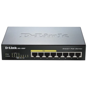 Комутатор мережевий D-Link DGS-1008P зображення 1