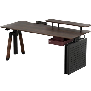 Комп`ютерний стіл Sihoo D07 Walnut/Black (D07B-101/D07J-101-AB) зображення 1