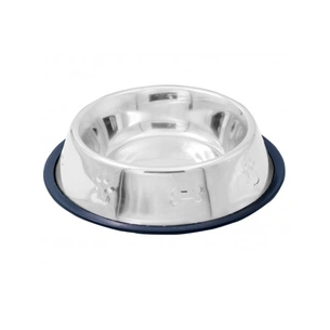 Посуд для собак Swastik Industries Миска металева на гумі з кісткою 700 мл (2700000021989) зображення 1