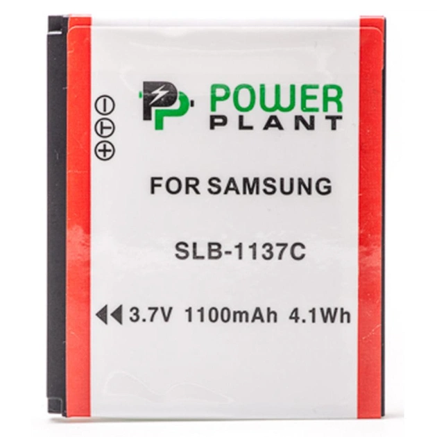 Акумулятор до фото/відео PowerPlant Samsung SLB-1137C (DV00DV1350) - изображение 1
