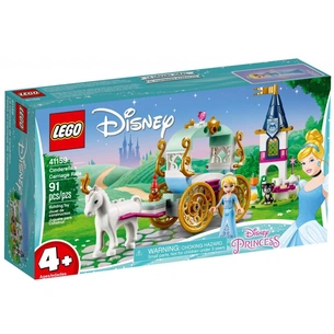 Конструктор LEGO Disney Princess Карета Попелюшки 91 деталь (41159) зображення 1
