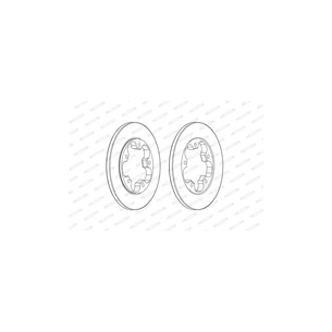 Гальмівний диск FERODO DDF2484C зображення 1