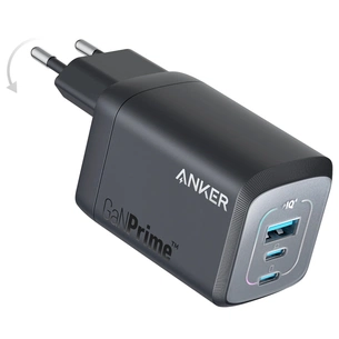 Зарядний пристрій Anker GaNPrime 67W 2xUSB-C PD + 1xUSB-A Black (A2669313) зображення 1