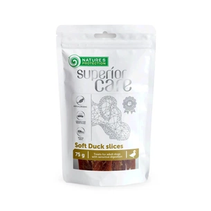 Ласощі для собак Nature's Protection смужки сушеної качки 75 г (SNK46122) зображення 1