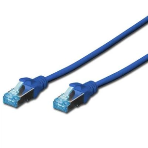 Патч-корд Digitus 5м, cat.5e, SF-UTP, AWG 26/7, blue (DK-1531-050/B) зображення 1