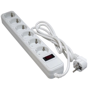 Мережевий фільтр живлення Patron 5m (SP-1065W), 6 розеток White (EXT-PN-SP-1065W) зображення 1