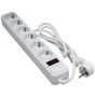 Мережевий фільтр живлення Patron 5m (SP-1065W), 6 розеток White (EXT-PN-SP-1065W) - зменшене зображення 1