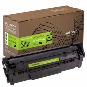 Картридж Patron HP LJ Q2612A/CANON 703 GREEN Label (PN-12A/703GL) зображення 1