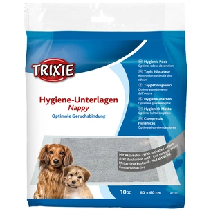Пелюшки для собак Trixie з активованим вугіллям 60х60 см 10 шт (4047974233726) зображення 1