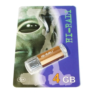 USB флеш накопичувач Hi-Rali 4GB Corsair Series Bronze USB 2.0 (HI-4GBCORBR) зображення 1
