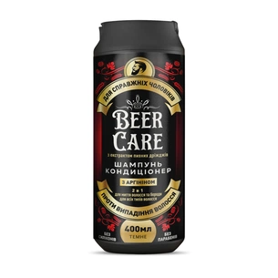 Шампунь Beer Care 2 в 1 З аргініном Проти випадіння волосся 400 мл (4820164641972) зображення 1