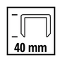 Скоби для будівельного степлера Einhell 5.7х40мм, 3000шт. (4137861) - зменшене зображення 3