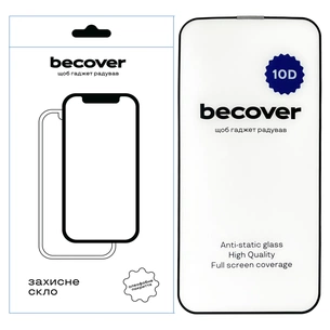 Скло захисне BeCover Apple iPhone 13 Pro 10D Black (711514) зображення 1