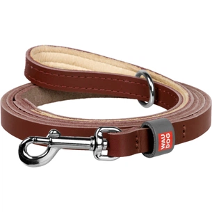 Повідець для котів WAUDOG Classic XXS-XS Ш 12 мм Д 122 см коричневий (60326) зображення 1