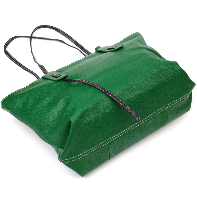 Сумка Vintage Из натуральной кожи Черная (22119) - изображение 3