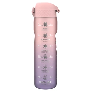 Пляшка для води ION8 OneTouch Times To Drink 1000 мл BPA Free, Periwinkle &Rose (I8RF1000PPRMOT) зображення 1