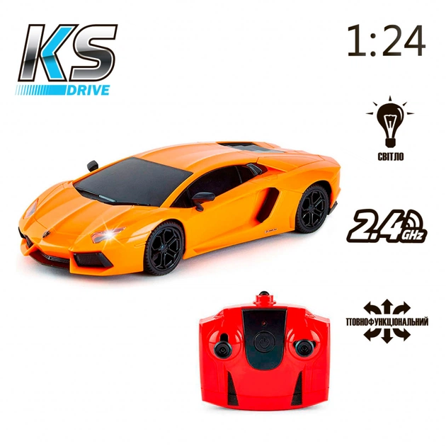 Радіокерована іграшка KS Drive Lamborghini Aventador LP 700-4 (1:24, 2.4Ghz, оранжевий) (124GLBO) - picture 6