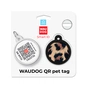 Адресник для тварин WAUDOG Smart ID з QR паспортом "Леопард", коло 25 мм (225-4066) - уменьшенное изображение 5