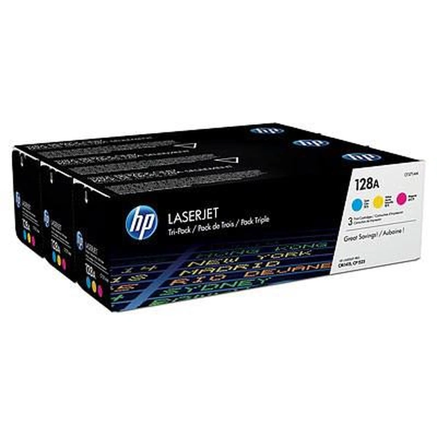 Картридж HP CLJ 128A CMY Tri-Pack, CP1525/CM1415 (CE321/322/323) (CF371AM) - изображение 1