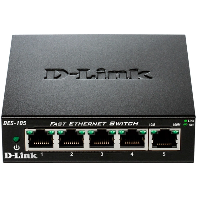 Комутатор мережевий D-Link DES-105/E - зображення 1
