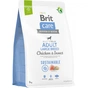 Сухий корм для собак Brit Care Dog Sustainable Adult Large Breed з куркою та комахами 3 кг (8595602558759) - зменшене зображення 1