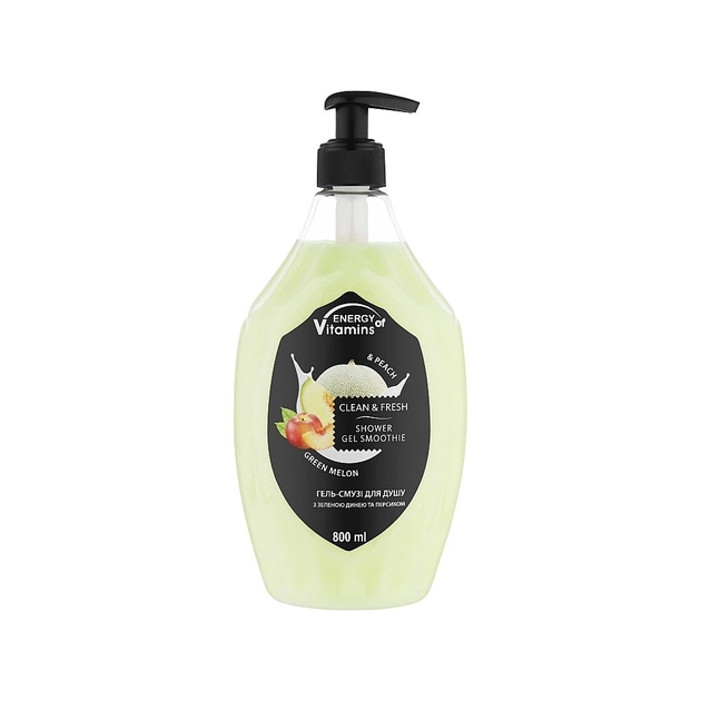 Гель для душу Energy of Vitamins Green Melon & Peach 800 мл (4823080006924) - изображение 1