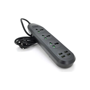 Мережевий фільтр живлення Voltronic TВ-Т16mini, 3роз, 4*USB Black (ТВ-Т16mini-Black) зображення 1