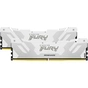 Модуль пам'яті для комп'ютера DDR5 48GB (2x24GB) 8000 MHz Renegade White/Silver Kingston Fury (ex.HyperX) (KF580C38RWK2-48) - зменшене зображення 2