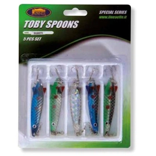 Блешня Lineaeffe колебалка набір 5 шт. різних забарвлень (5020070) зображення 1