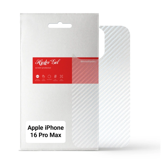 Плівка захисна Armorstandart for Back Panel Apple iPhone 16 Pro Max Carbone Transparent (ARM79615) - зображення 1