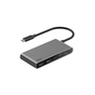 Концентратор Belkin USB-C 5-in-1 2xUSB 3.0 + USB-C + PD + HDMI 2.0 4K60Hz gray (AVC022HQSGY) - зменшене зображення 1