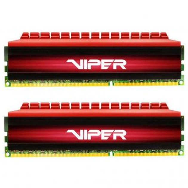 Модуль пам'яті для комп'ютера DDR4 16GB (2x8GB) 3600 MHz Viper 4 Red Patriot (PV416G360C6K) - изображение 1