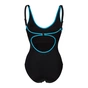 Купальник Arena Tania Clip Back Swimsuit One P 005974-580 чорний, блакитний 42 (3468336860748) - уменьшенное изображение 5