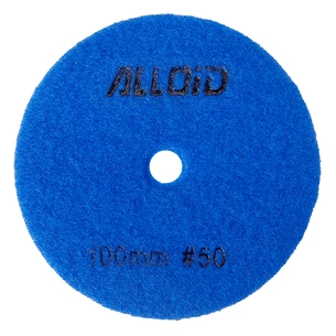 Круг зачистний Alloid Pro, алмазний, шліфувальний, на липучці, HEXAGON, 100мм, зерно 50 (DD-63385) зображення 1